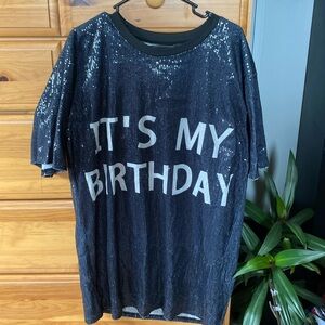 Its my birthday sequined shirt/dress